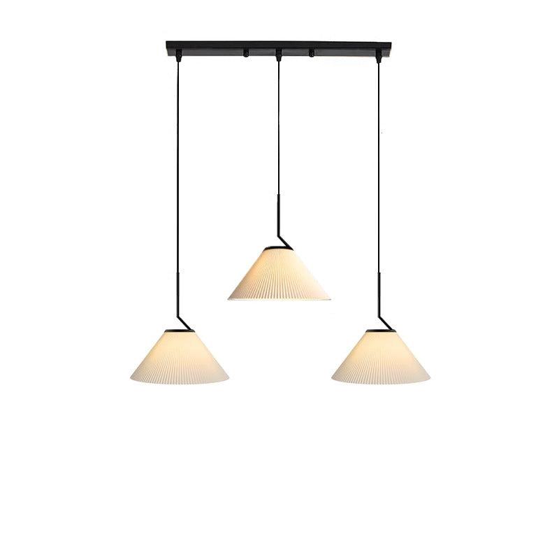 Caelara Soft Pleated Ceiling Pendant Light In Cream - OpalDwell