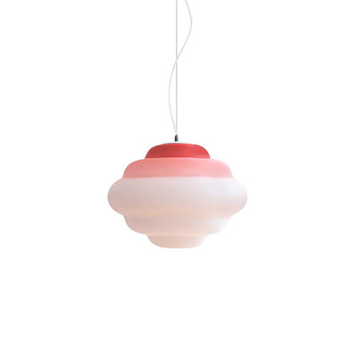 AuroraHue Gradient Frosted Glass Pendant Lamp For Ambience - OpalDwell