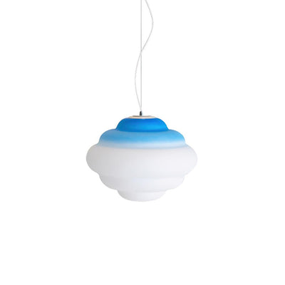 AuroraHue Gradient Frosted Glass Pendant Lamp For Ambience - OpalDwell