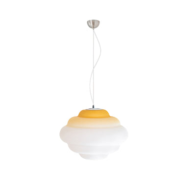AuroraHue Gradient Frosted Glass Pendant Lamp For Ambience - OpalDwell