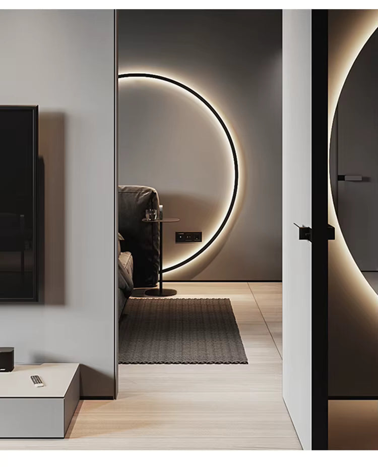LumaNova Round Wall Light for Modern Minimalist Interiors OpalDwell