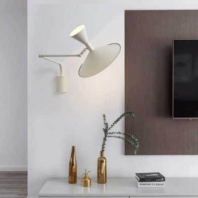 NovaSwing Wall Lamp Plug In Swing Arm for Bedroom Decor - OpalDwell