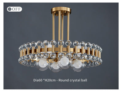 Lumira Colorful Crystal Chandelier for Living Room - OpalDwell