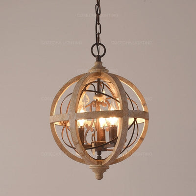 Heirloom Wooden Chandelier - OpalDwell