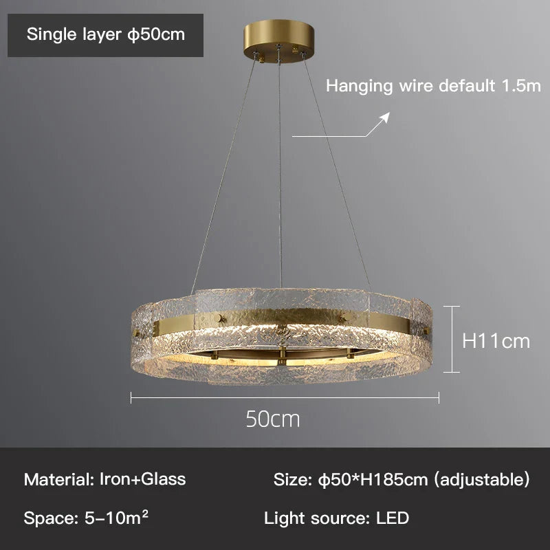 Hawthorne Glass Chandelier - OpalDwell