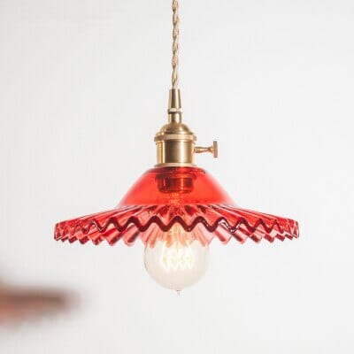 Marwood Woven Glass Pendant - OpalDwell