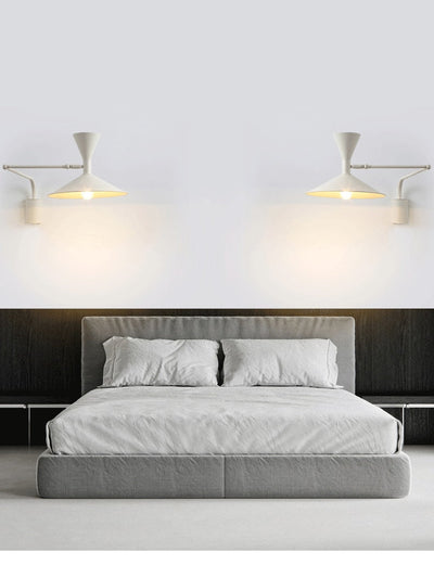 NovaSwing Wall Lamp Plug In Swing Arm for Bedroom Decor - OpalDwell