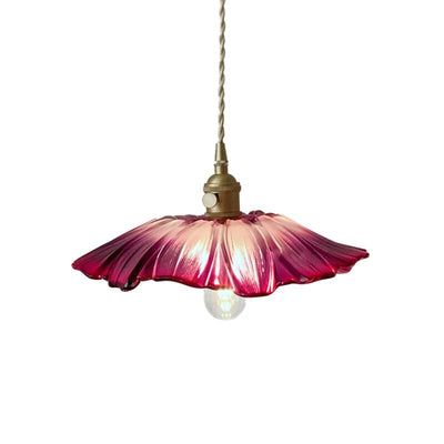 Liora | Floral Glass Pendant - OpalDwell