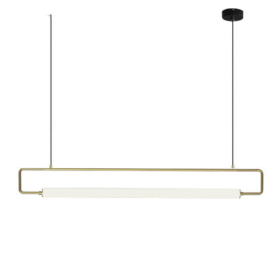 Nordis Arc Dining Bar Chandelier Black Minimalist Light - OpalDwell