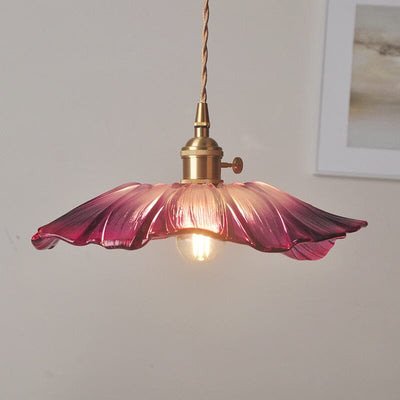 Liora | Floral Glass Pendant - OpalDwell