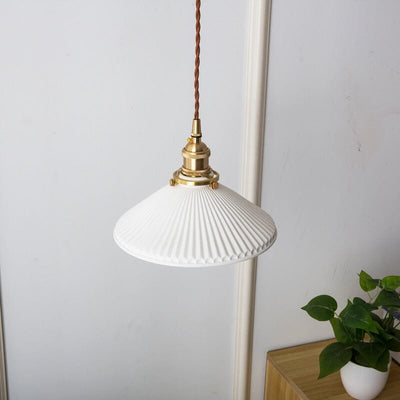 Liora | White Ceramic Pendant Lights - OpalDwell