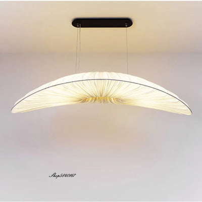 Aurelia Sailing Fabric Chandelier White LED Pendant Light OpalDwell