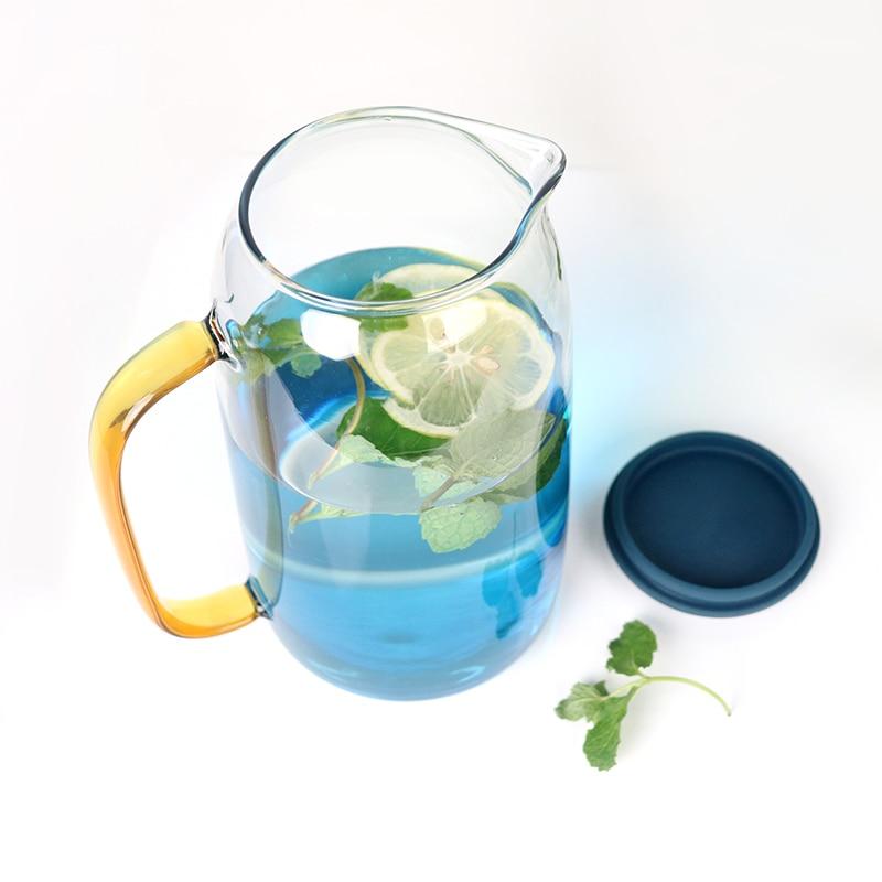 Azure Ombre Glass Pitcher Set | OpalDwell - OpalDwell