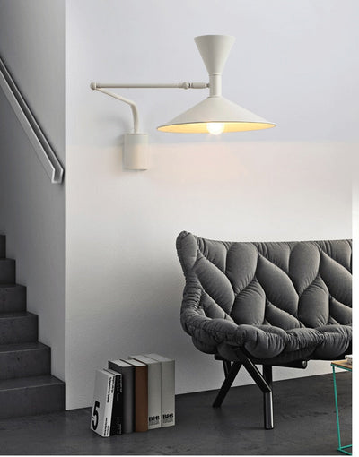NovaSwing Wall Lamp Plug In Swing Arm for Bedroom Decor - OpalDwell
