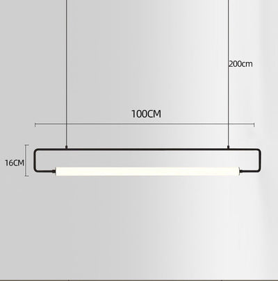 Nordis Arc Dining Bar Chandelier Black Minimalist Light - OpalDwell
