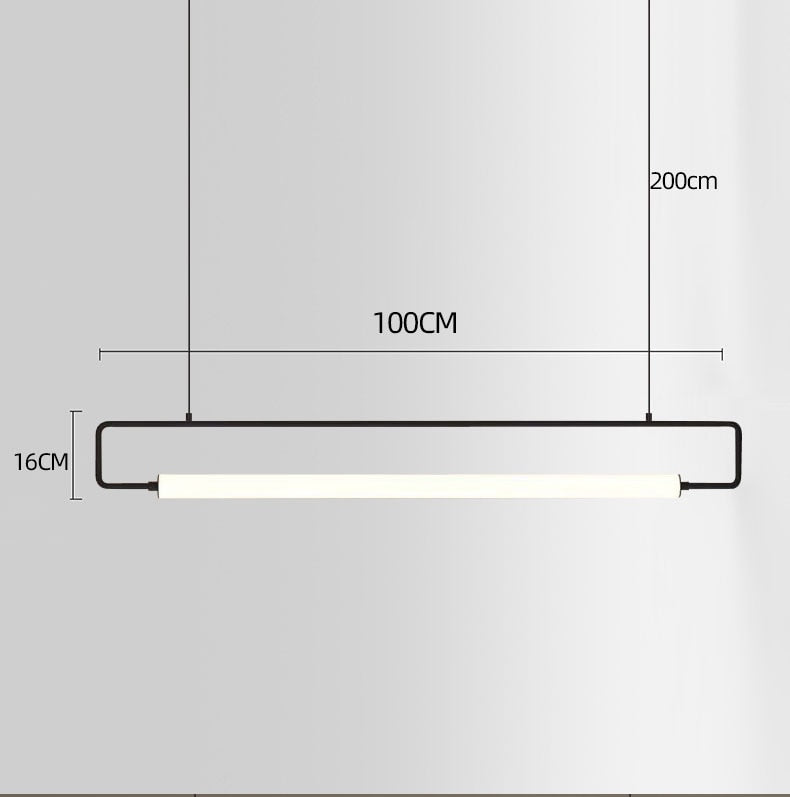 Nordis Arc Dining Bar Chandelier Black Minimalist Light - OpalDwell