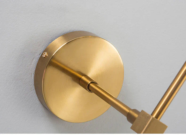 Glass Torch Wall Light in Brass | OpalDwell - OpalDwell