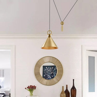 Gold Ceiling Pendant Light - OpalDwell
