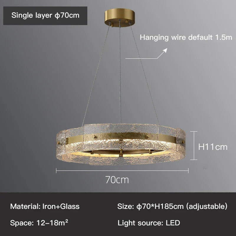 Hawthorne Glass Chandelier - OpalDwell