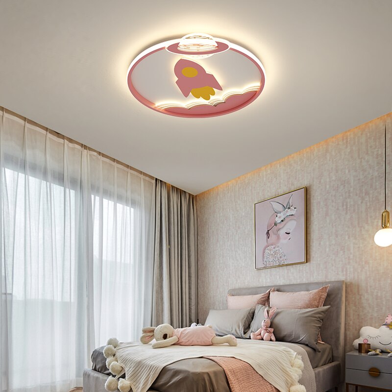 Orion Rocket Chandelier for Kids' Room | OpalDwell - OpalDwell