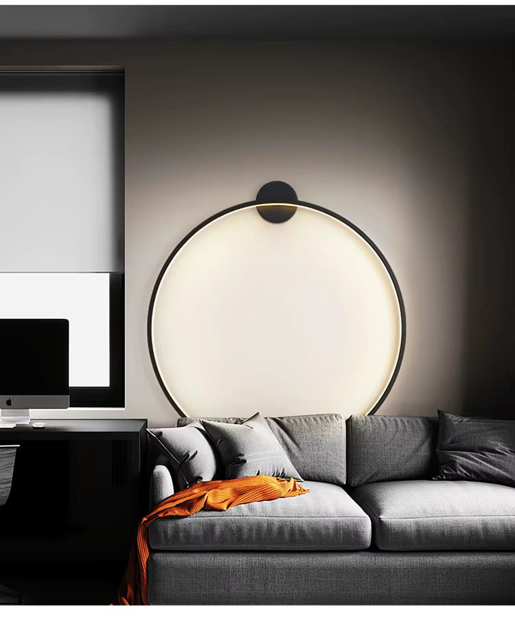 LumaNova Round Wall Light for Modern Minimalist Interiors OpalDwell