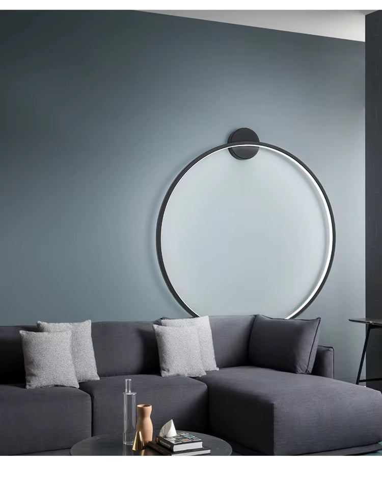 LumaNova Round Wall Light for Modern Minimalist Interiors OpalDwell