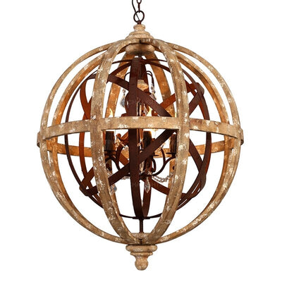 Heirloom Wooden Chandelier - OpalDwell