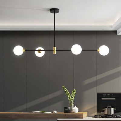 Lyra Nordic Glass Ball Ceiling Light With E27 LED Bulbs - OpalDwell
