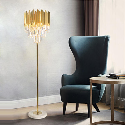 Elyra | Crystal Floor & Table Lamp - OpalDwell