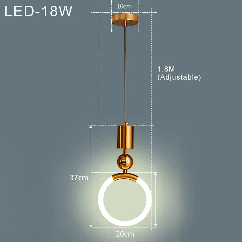 Nordic Minimal Pendant Lamp With Elegant Design Elements - OpalDwell
