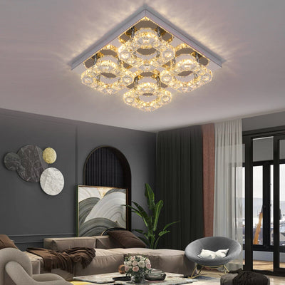 Langley Four Ring Chandelier - OpalDwell