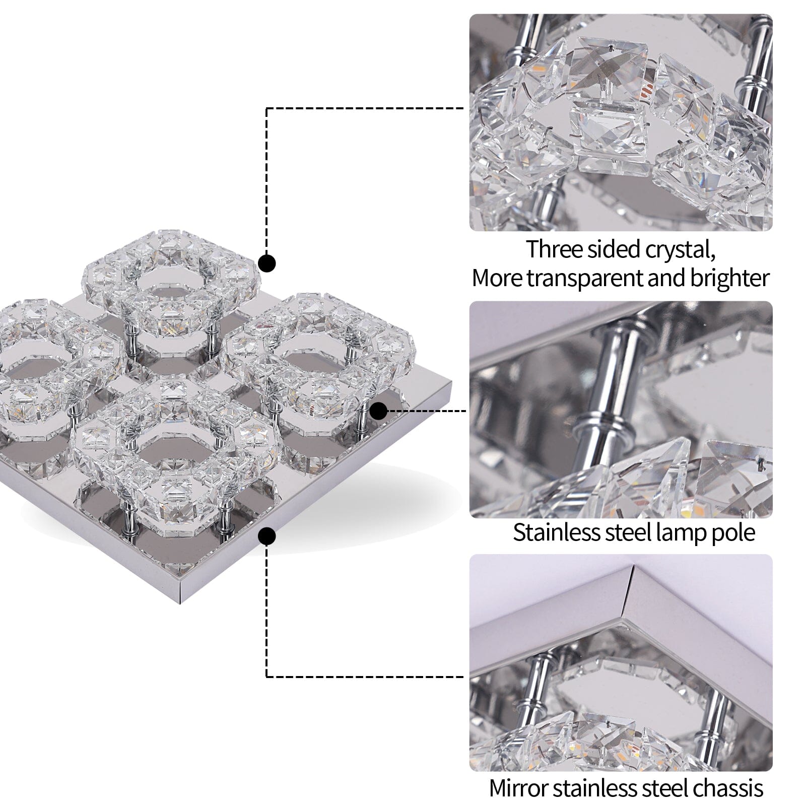 Langley Four Ring Chandelier - OpalDwell