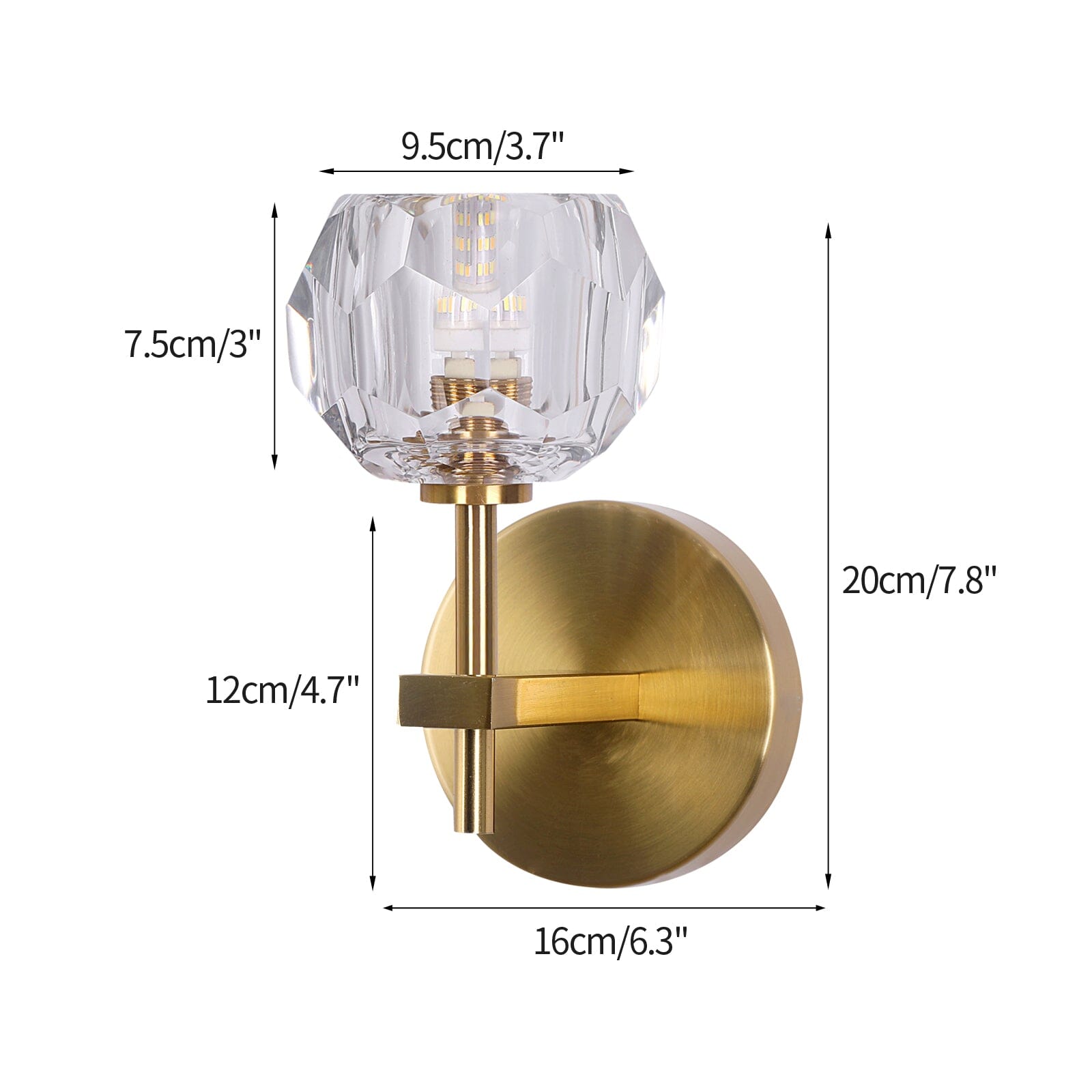 Lareine Crystal Wall Sconces - OpalDwell