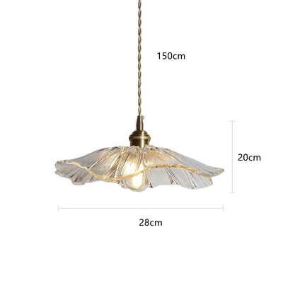 Liora | Floral Glass Pendant - OpalDwell