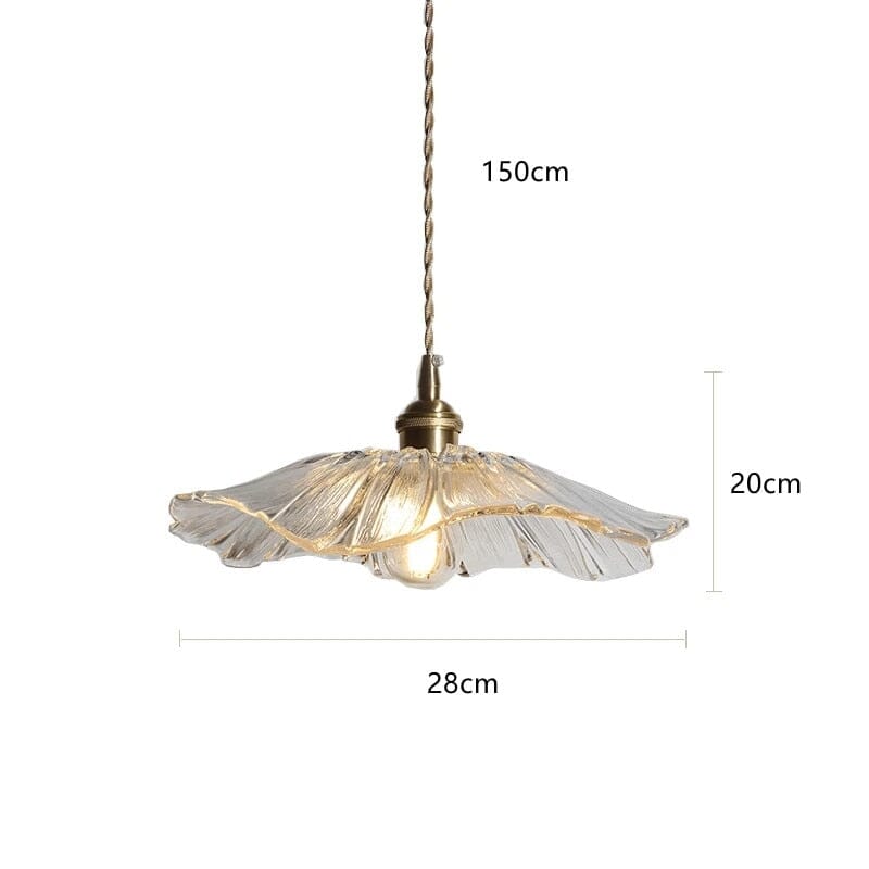 Liora | Floral Glass Pendant - OpalDwell
