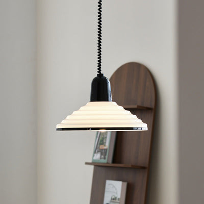 Luminelle Cream Glass Chandelier With Soft Lampshade - OpalDwell