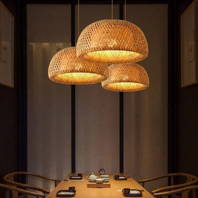 LumaRattan Bamboo Pendant Light For Cozy Ambiance OpalDwell