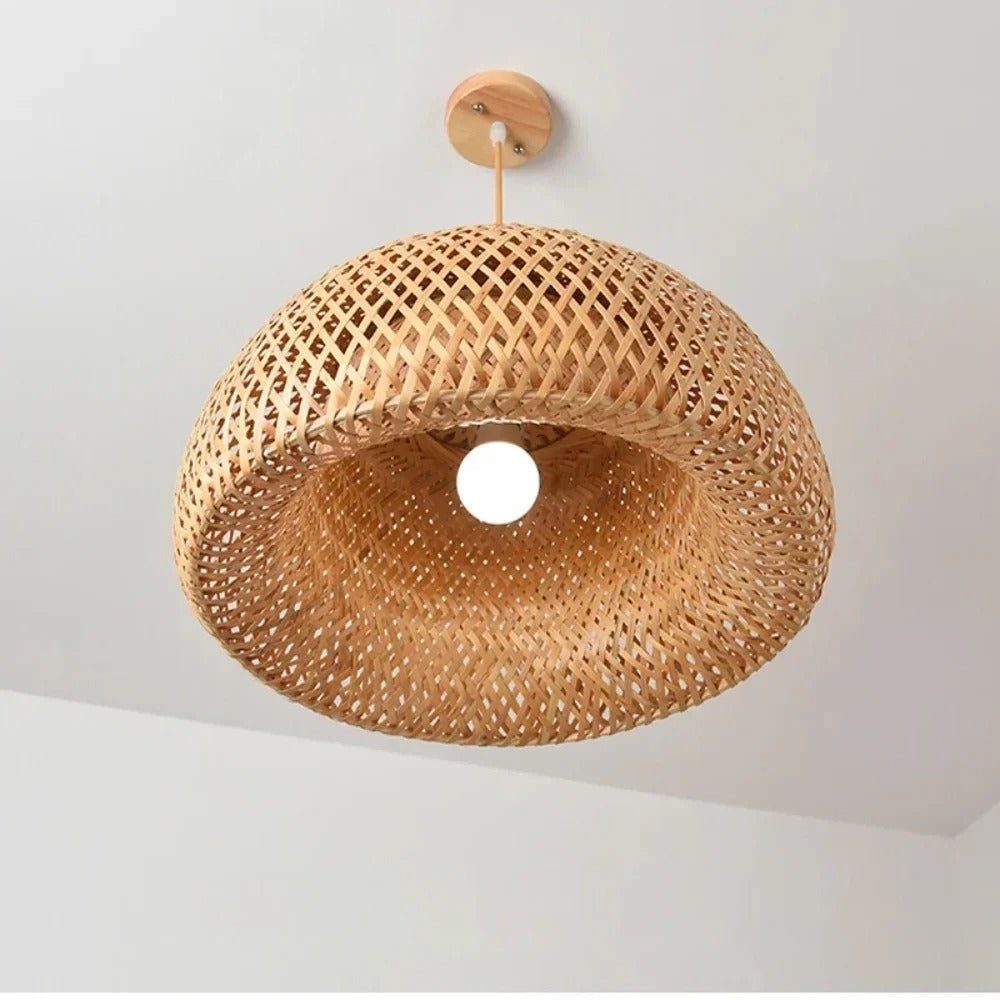 LumaRattan Bamboo Pendant Light For Cozy Ambiance OpalDwell