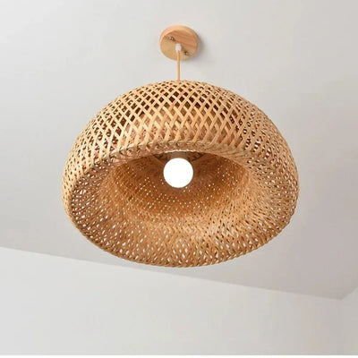 LumaRattan Bamboo Pendant Light For Cozy Ambiance OpalDwell