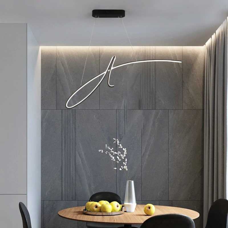 CirroNova | Modern Strip Pendant Light For Living Room - OpalDwell