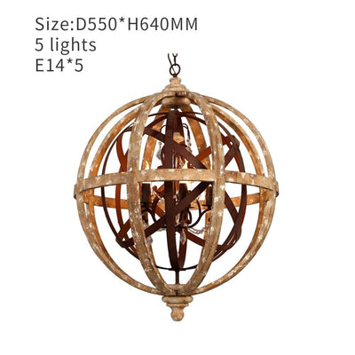 Heirloom Wooden Chandelier - OpalDwell