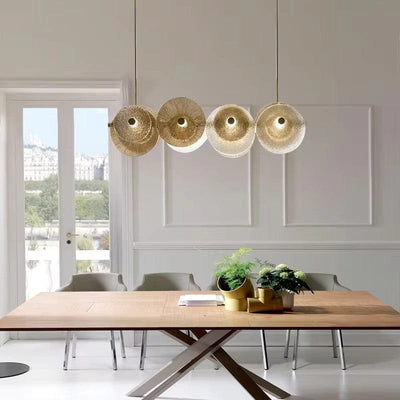 Bellara Circular Glass Chandelier In Gold | OpalDwell - OpalDwell