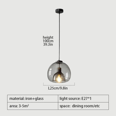 Dark Scandinavian LED Pendant Light | OpalDwell - OpalDwell