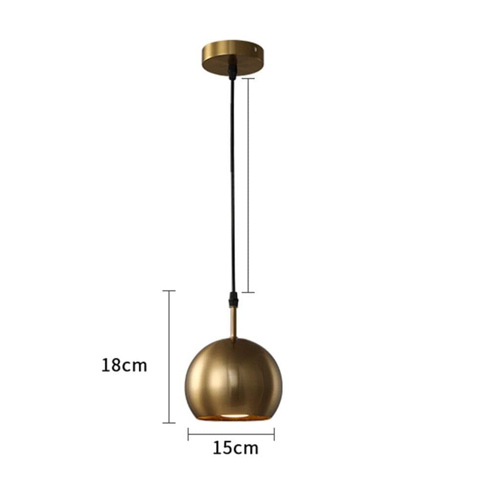 Elora Brass Pendant - OpalDwell