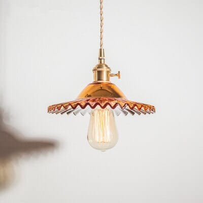 Marwood Woven Glass Pendant - OpalDwell