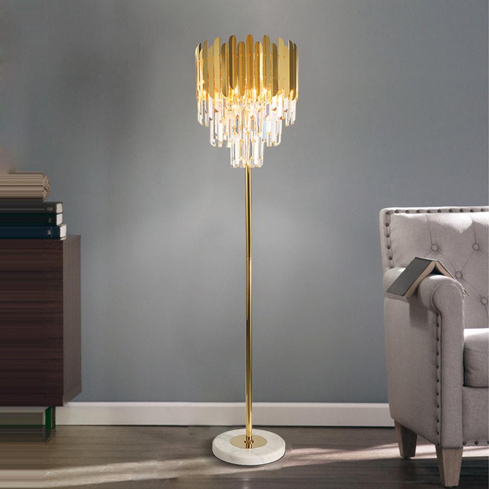 Elyra | Crystal Floor & Table Lamp - OpalDwell