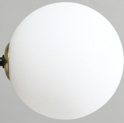 Lyra Nordic Glass Ball Ceiling Light With E27 LED Bulbs - OpalDwell