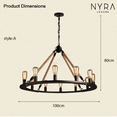 Harlow Farmhouse Chandelier - OpalDwell