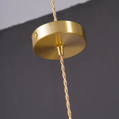 Liora Hibiscus Glass Pendant Light With Scalloped Shade OpalDwell