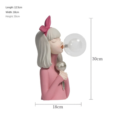 LumaSprite Cartoon Bubble Lamp Nightlight Statue For Kids - OpalDwell